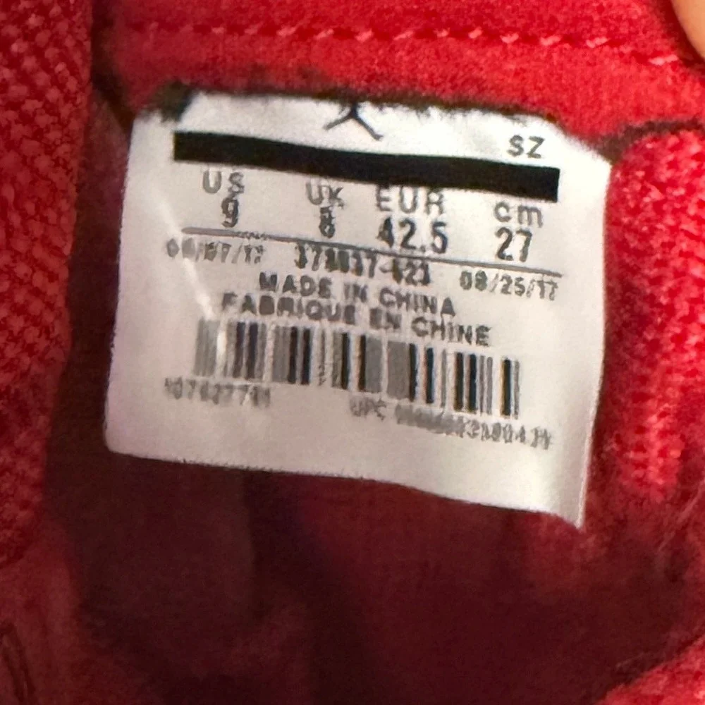 Nike Air Jordan 11 X1 Retro Win Like 96 Mens 9 Gym Red White 378037-623